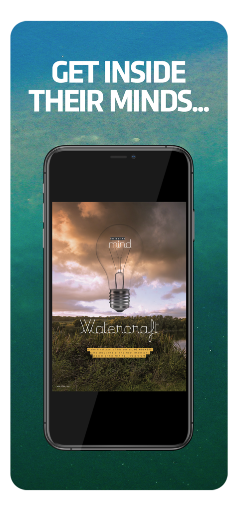 Total Carp - An iPhone displaying a magazine page about watercraft strategies from the Total Carp digital magazine app.