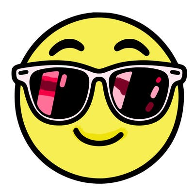 emoji with sunglasses