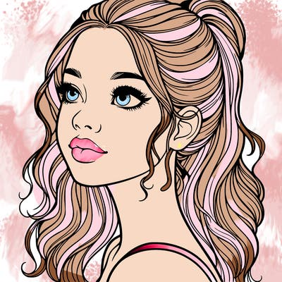 beautiful realistic girl