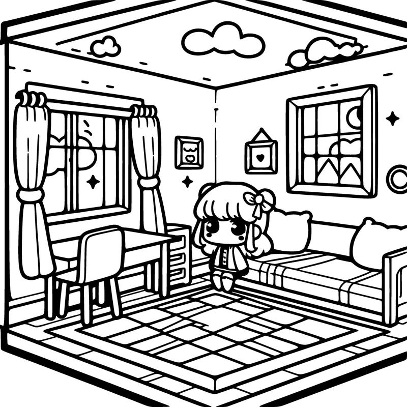 cute room with perspective