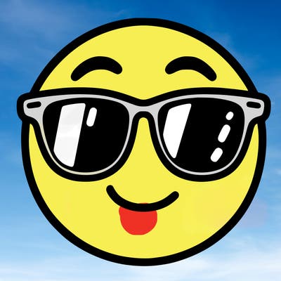 emoji with sunglasses