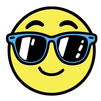 emoji with sunglasses