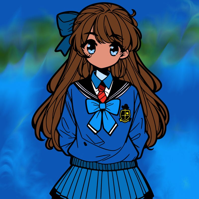 preppy anime girl