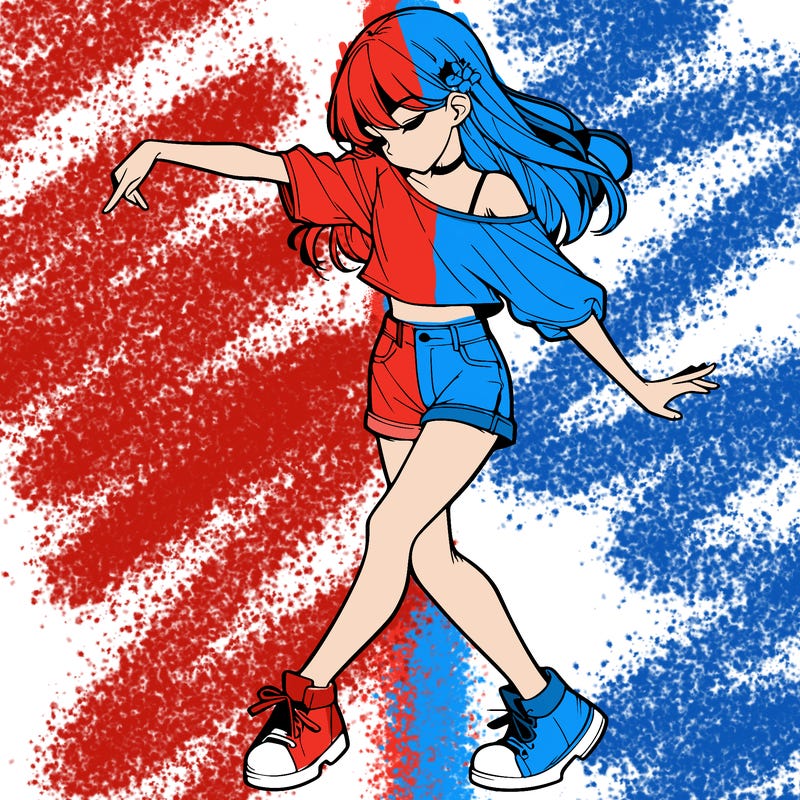 realistic girl danceing