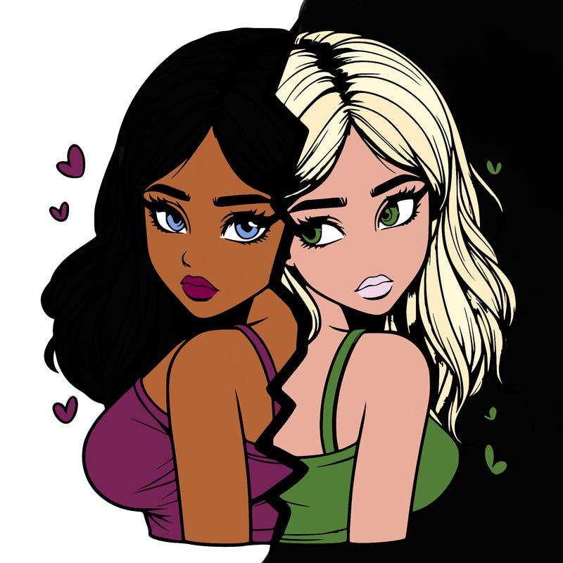 realistic girl split