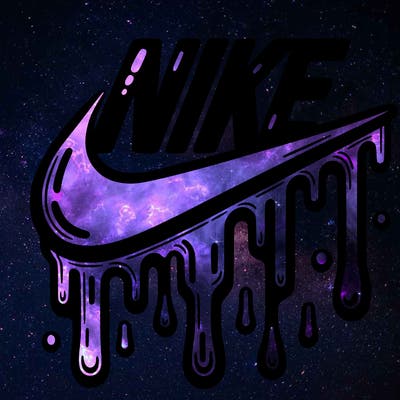 dripping nike logo