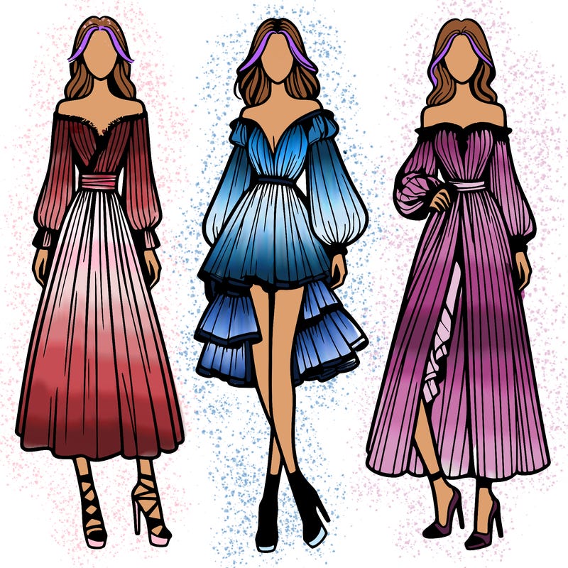 fashion models dresses