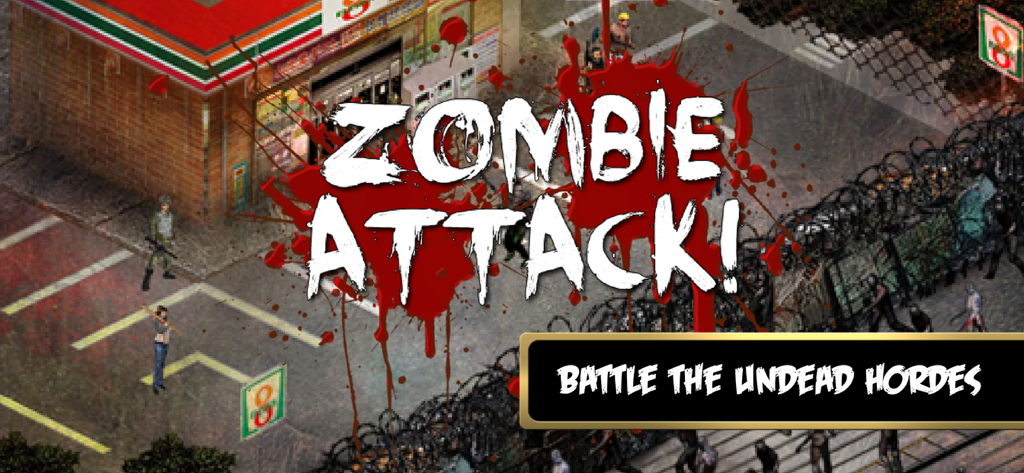 Rebuild - Rebuild game screenshot showing a zombie attack warning and survivors defending their base against undead hordes