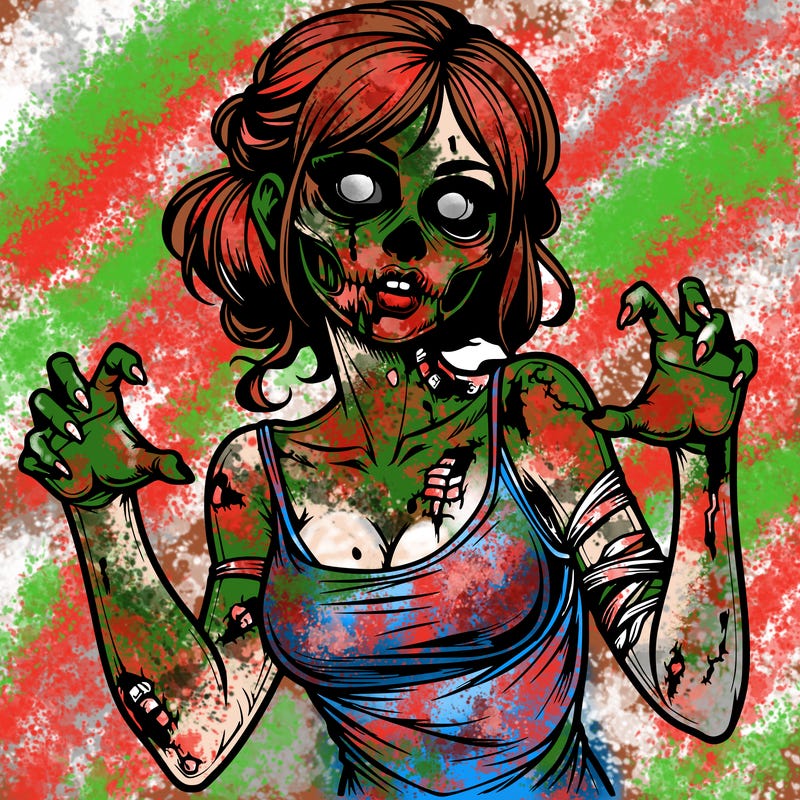 realistic zombie girl