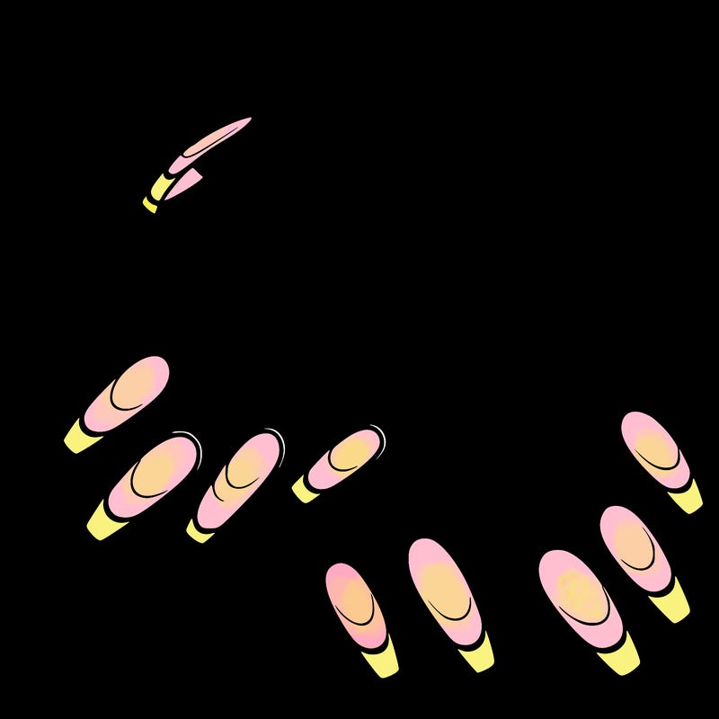 nails with french tips all white