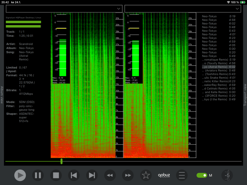 Signalyst HQPlayer 5 Client | Control Audiófilo de Precisión