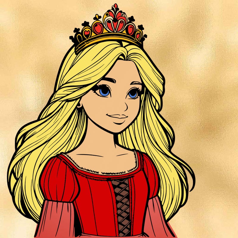a realistic medieval princess with a tiara