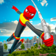 Stickman Spider Rope Hero 3D