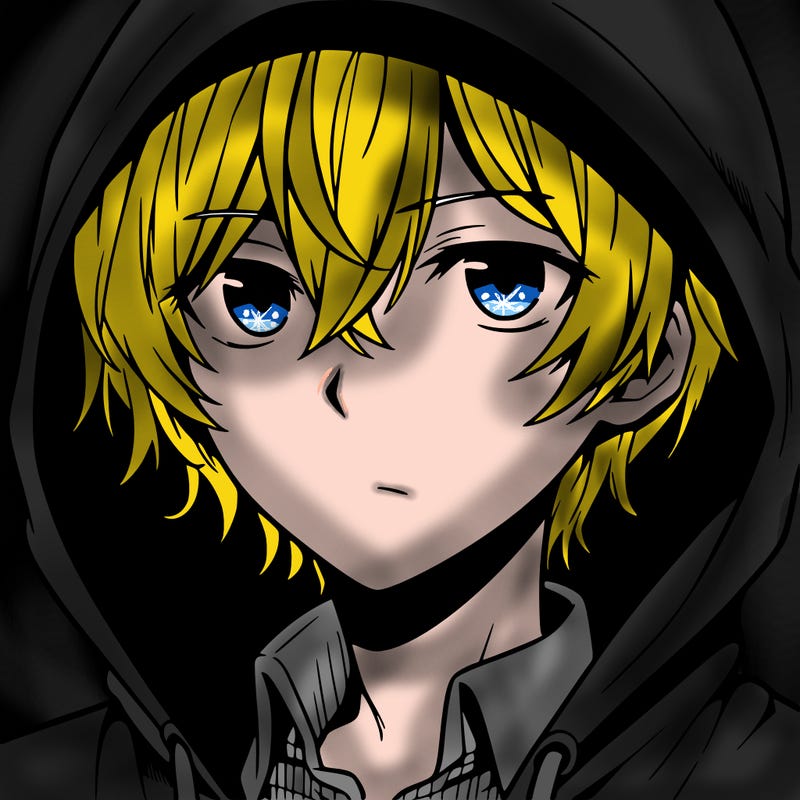 anime guy in hoodie