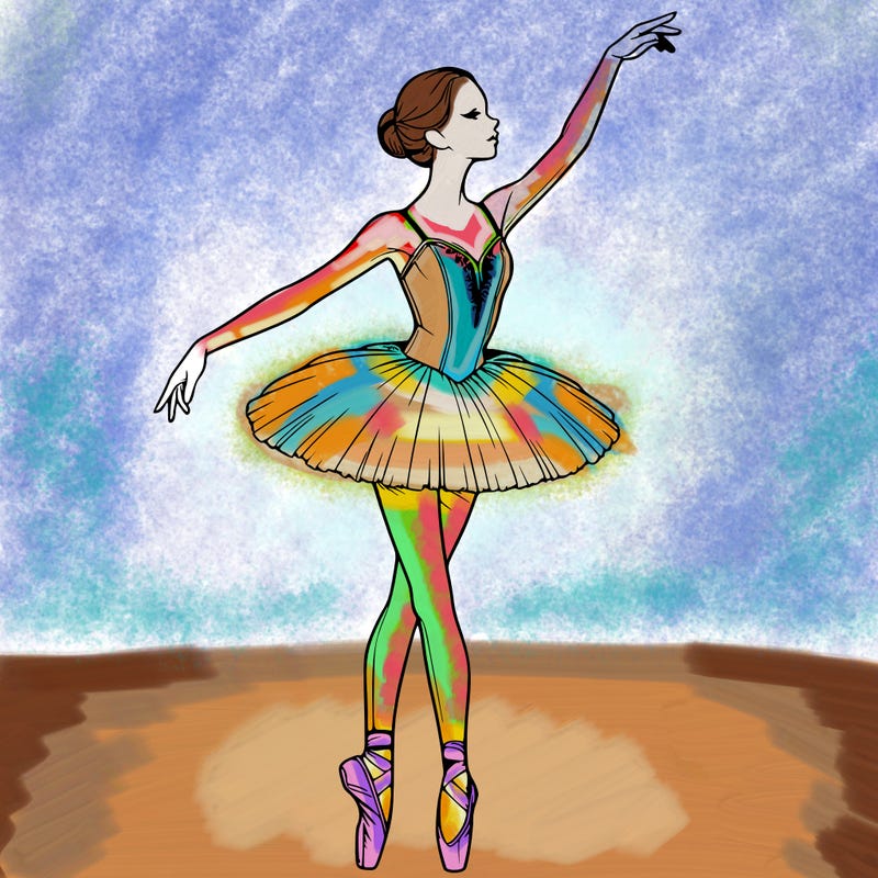 realistic ballerina
