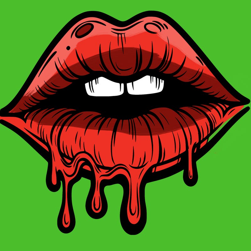 lips that look realistic and drip