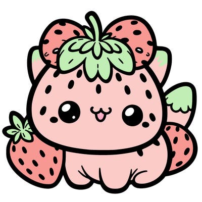 strawberry cat