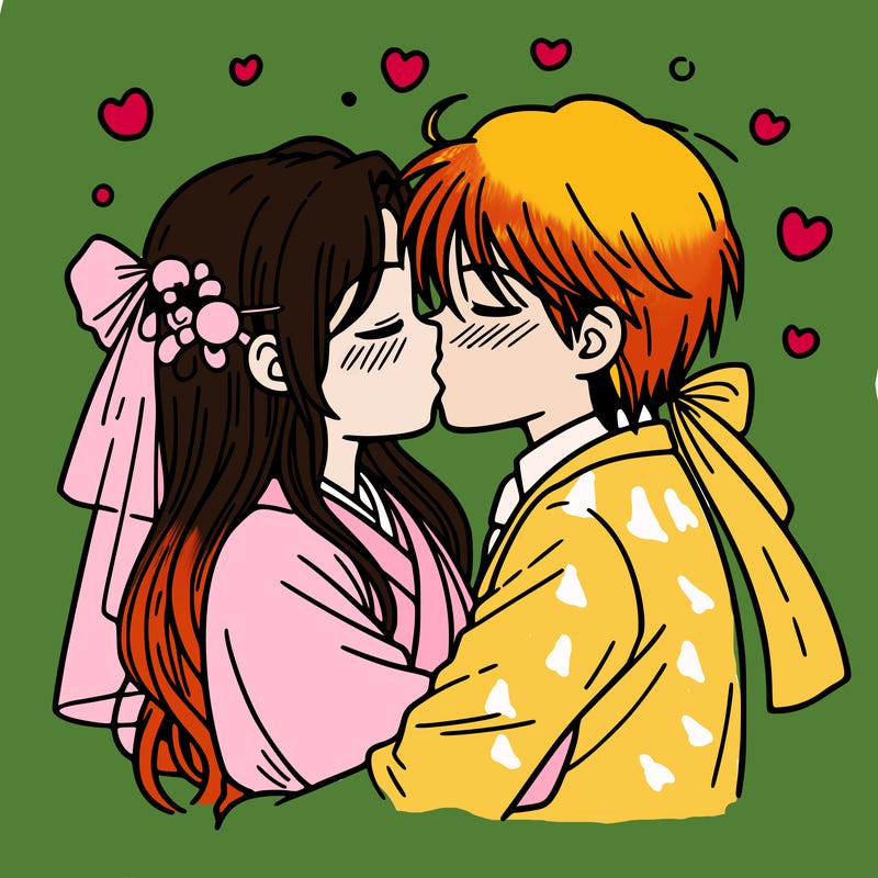 kissing