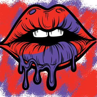 lips that look realistic and drip