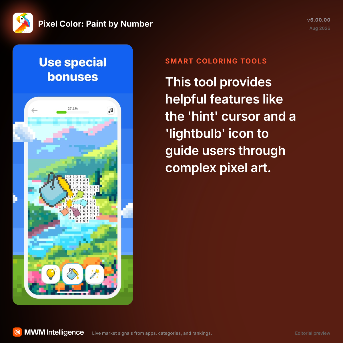 Pixel Color: Paint by Number - Entertainment App | MWM