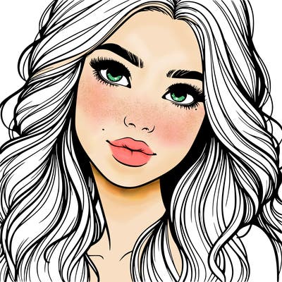 beautiful realistic girl