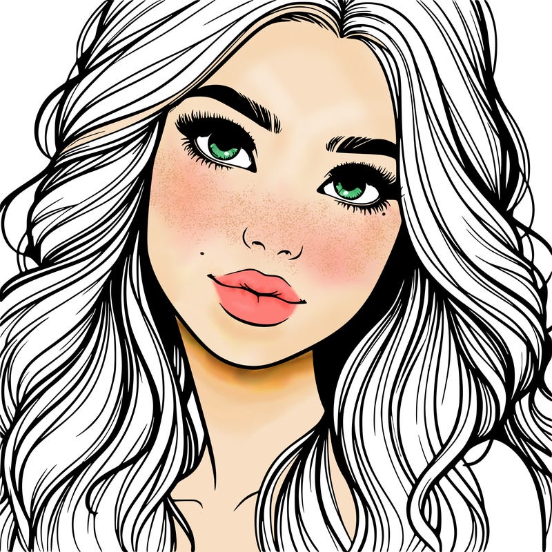 beautiful realistic girl