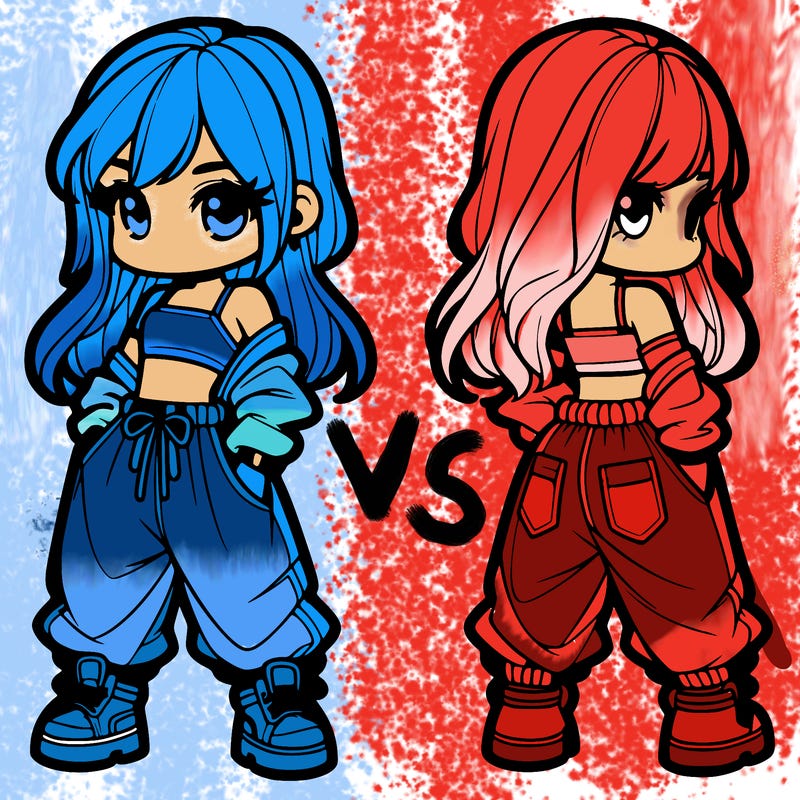 girl in crop top and baggy pants