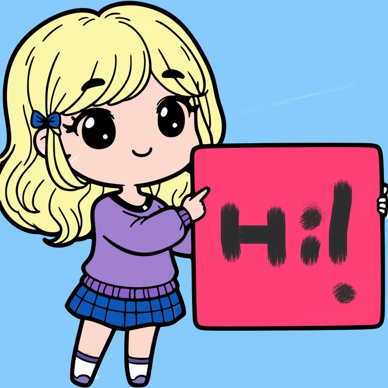 cute girl holding white sign