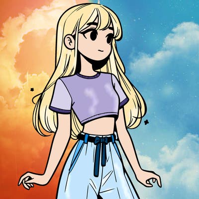 girl in a cute crop top