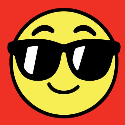 emoji with sunglasses