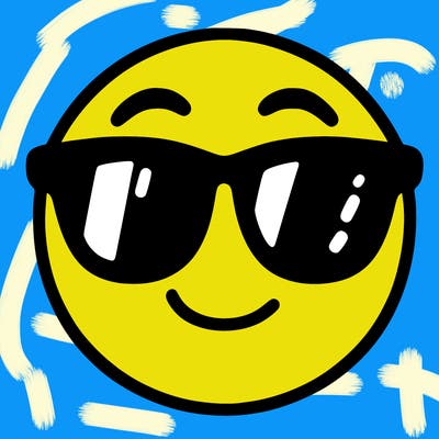 emoji with sunglasses