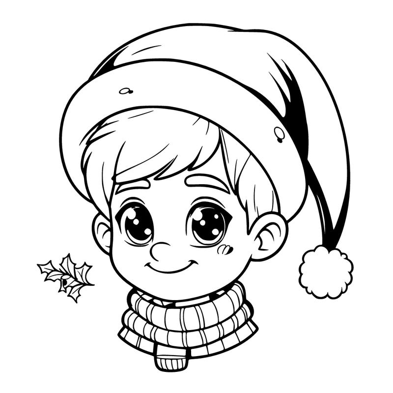 realistic christmas boy