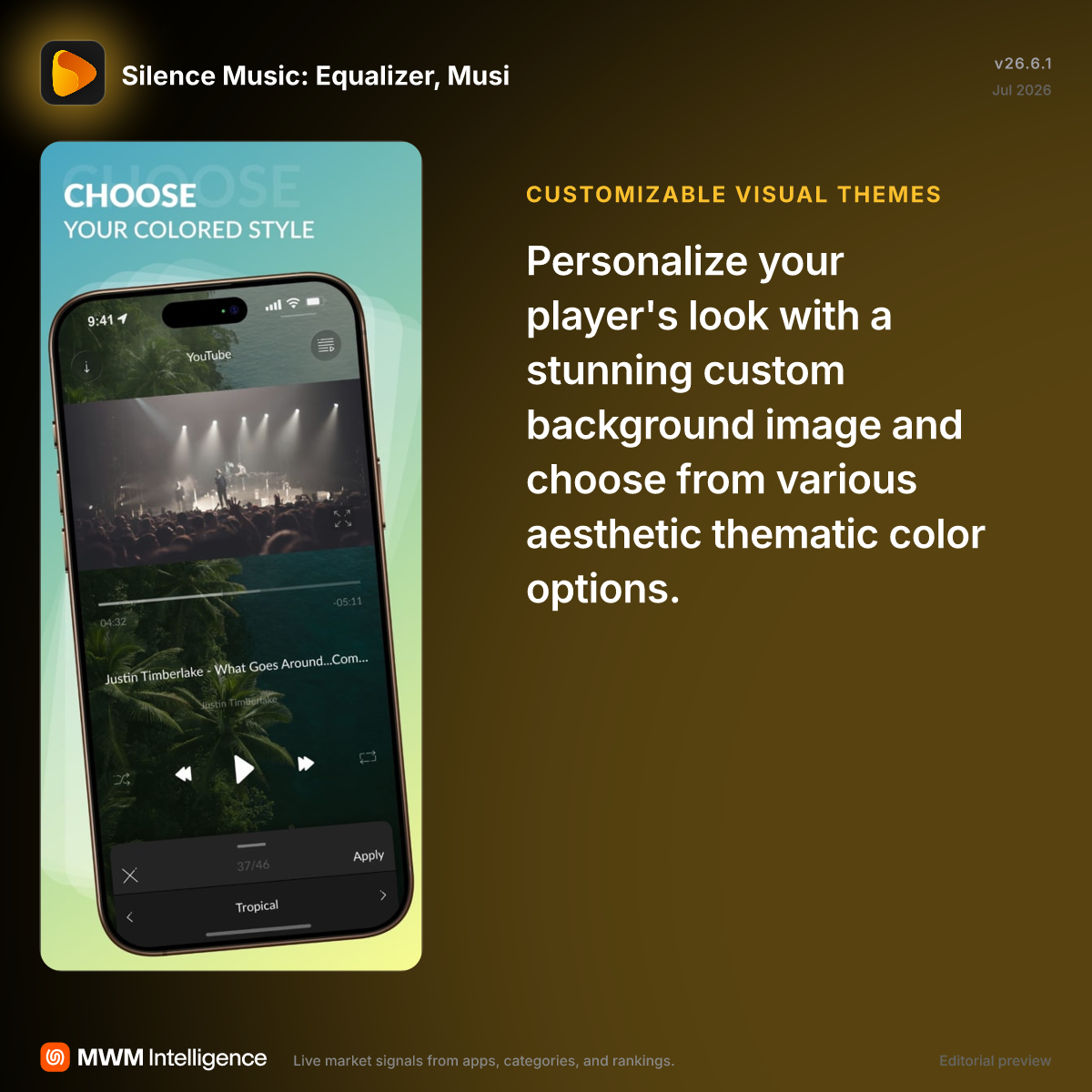 Silence Music: Equalizer, Musi - Music App | MWM