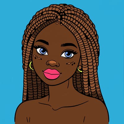 african woman with fulani braids