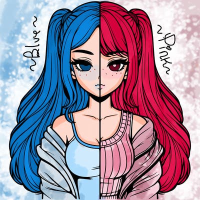 realistic girl split