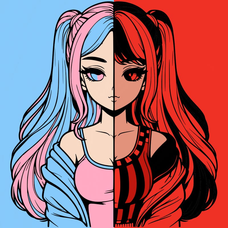 realistic girl split