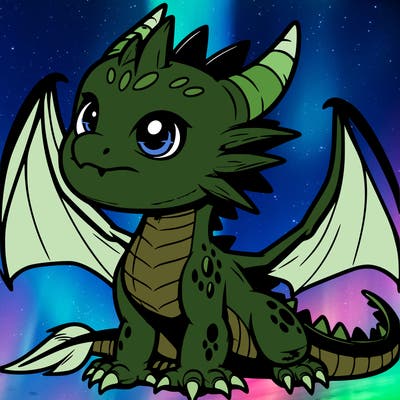 fierce baby night dragon