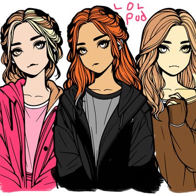 aesthetic girl realistic