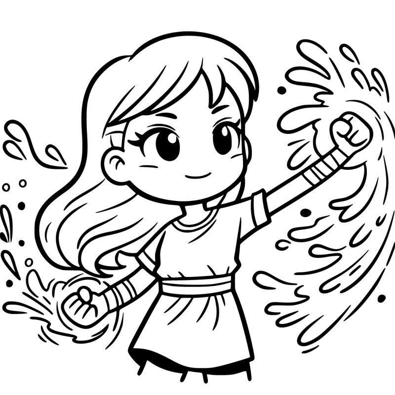 girl with water powers