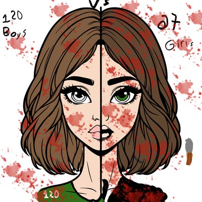 realistic girl split