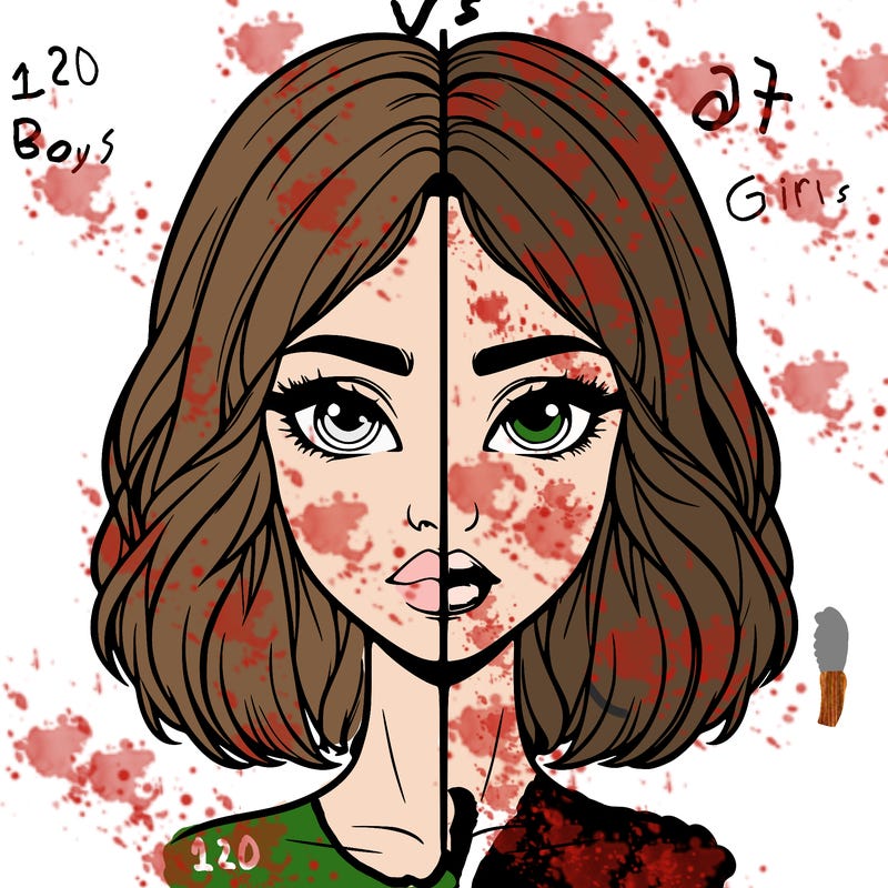 realistic girl split