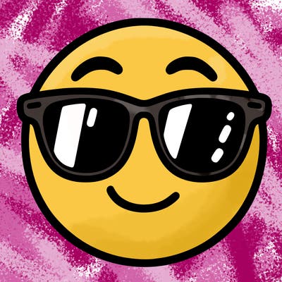 emoji with sunglasses