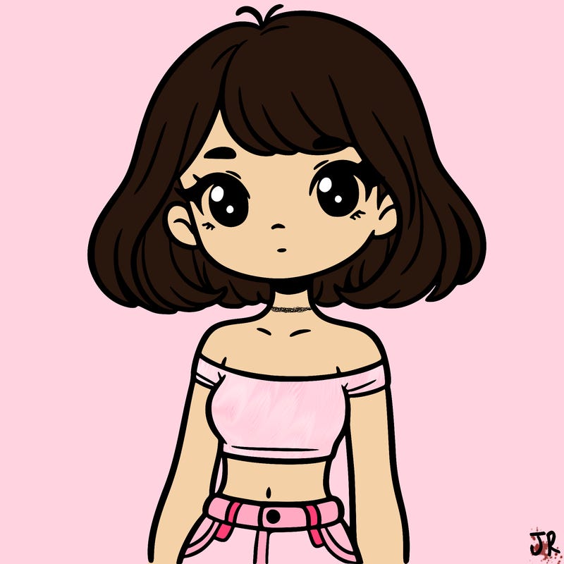 girl in a cute crop top