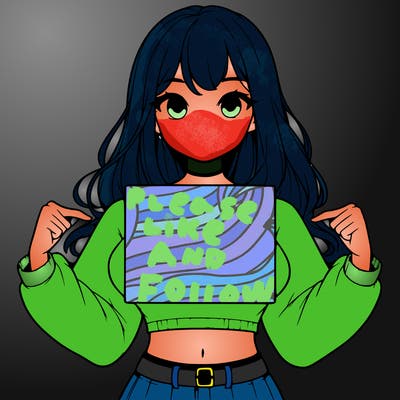 girl holding a blank sign in a long sleeve crop top