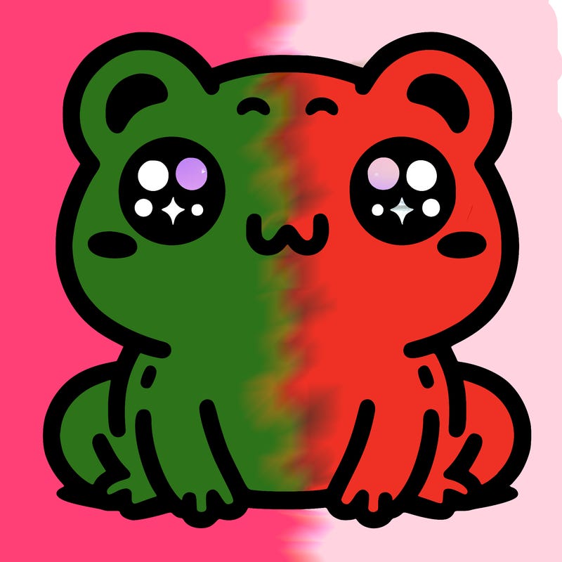 cute kawaii frog