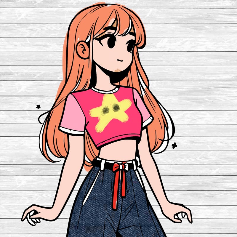 girl in a cute crop top