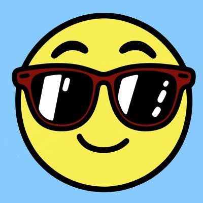 emoji with sunglasses
