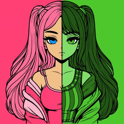 realistic girl split