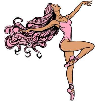 realistic woman dancer