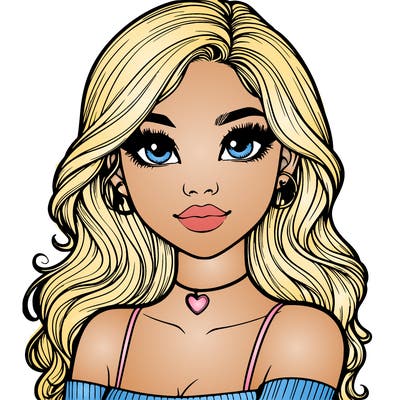 realistic pretty girl